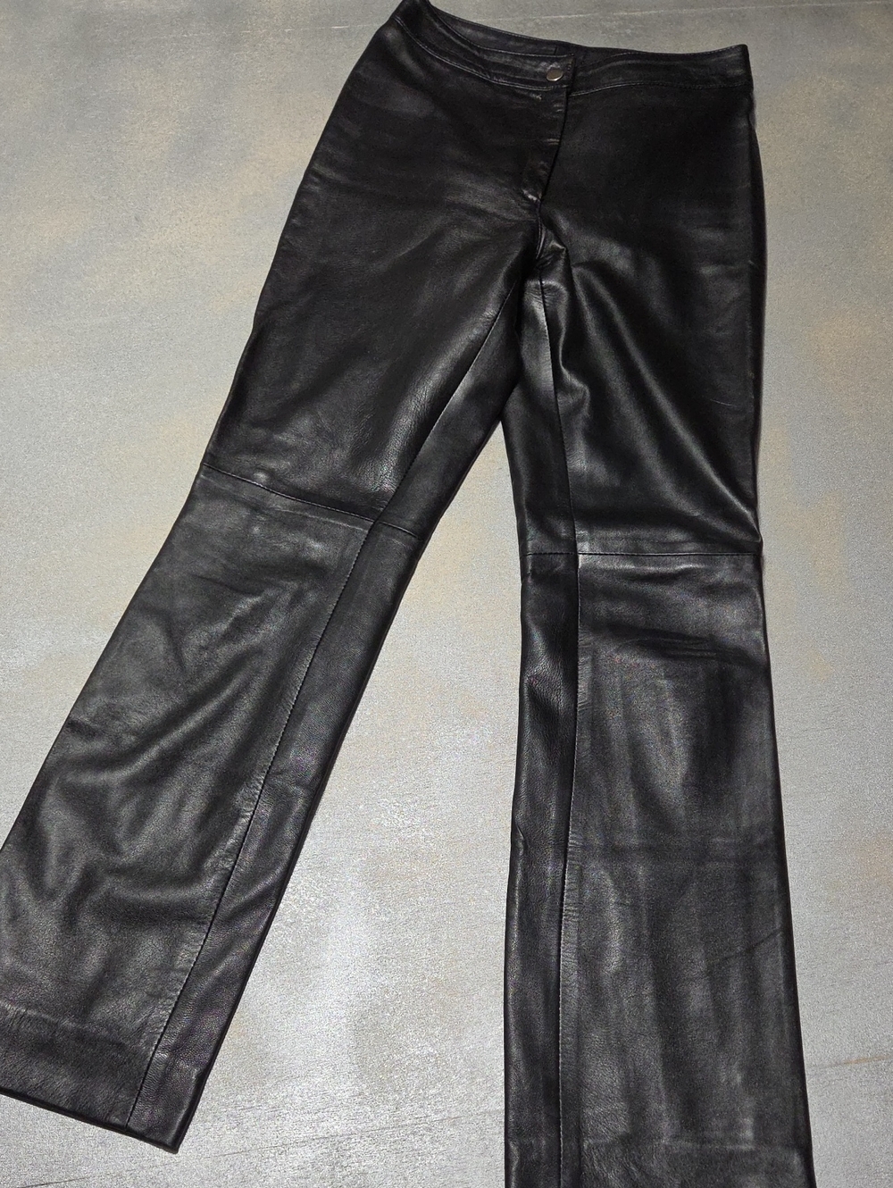North Beach Michael Hoban Leather Black Leather Straight Leg Pants